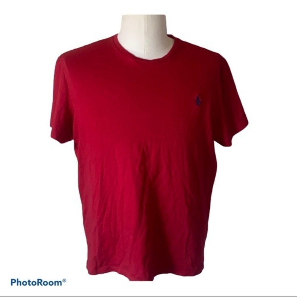 5/$30 🎈 Ralph‎ Lauren Polo men’s medium red Crewneck t shirt